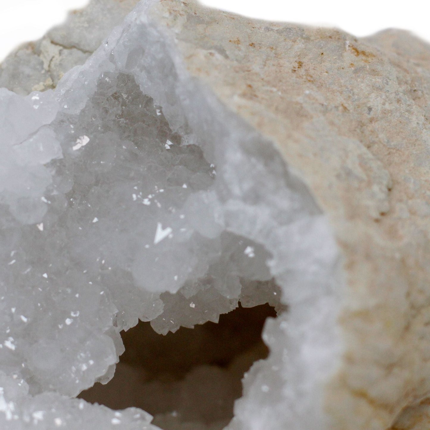 Large Calcite Geodes 15–18cm – Natural Crystal Pair - Luna Temple
