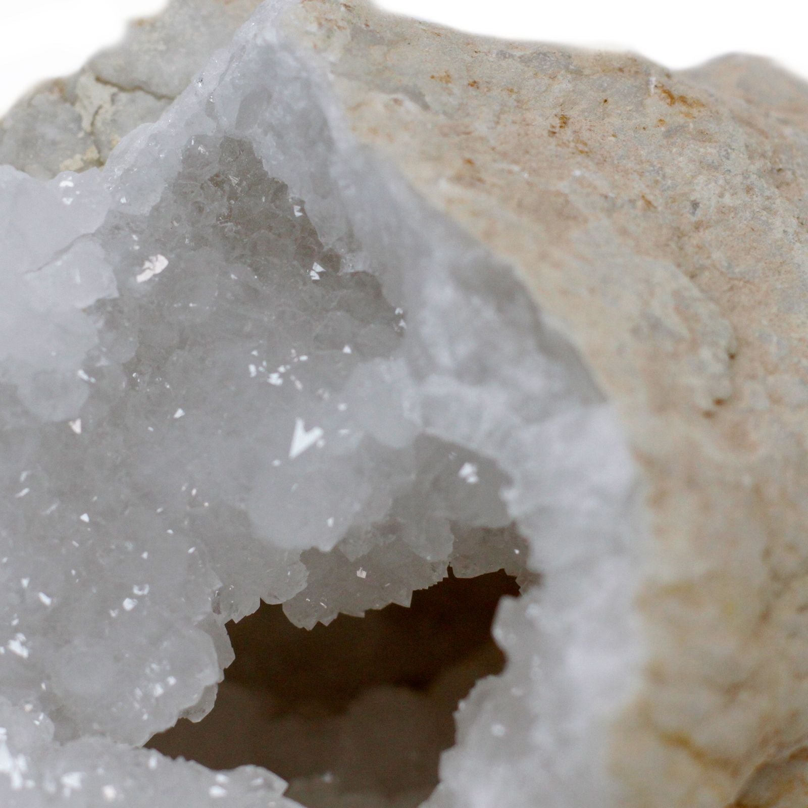 Large Calcite Geodes 15–18cm – Natural Crystal Pair - Luna Temple