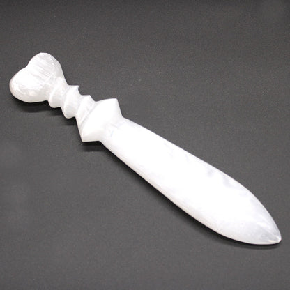 large_selenite_spiral_ritual_knife_25cm
