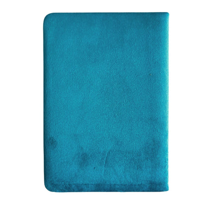 Light Blue Velvet Notebook - 80 pages - Embrace The Journey - Luna Temple