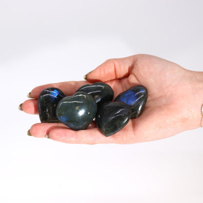 Madagascar Labradorite Hearts Stone - Luna Temple