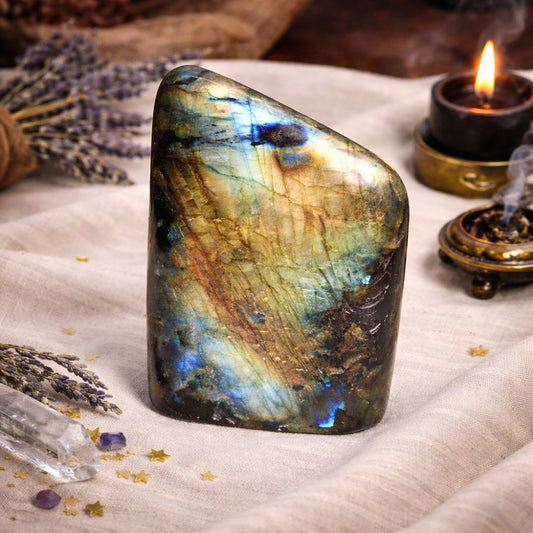Madagascar Labradorite Large Stone - Luna Temple