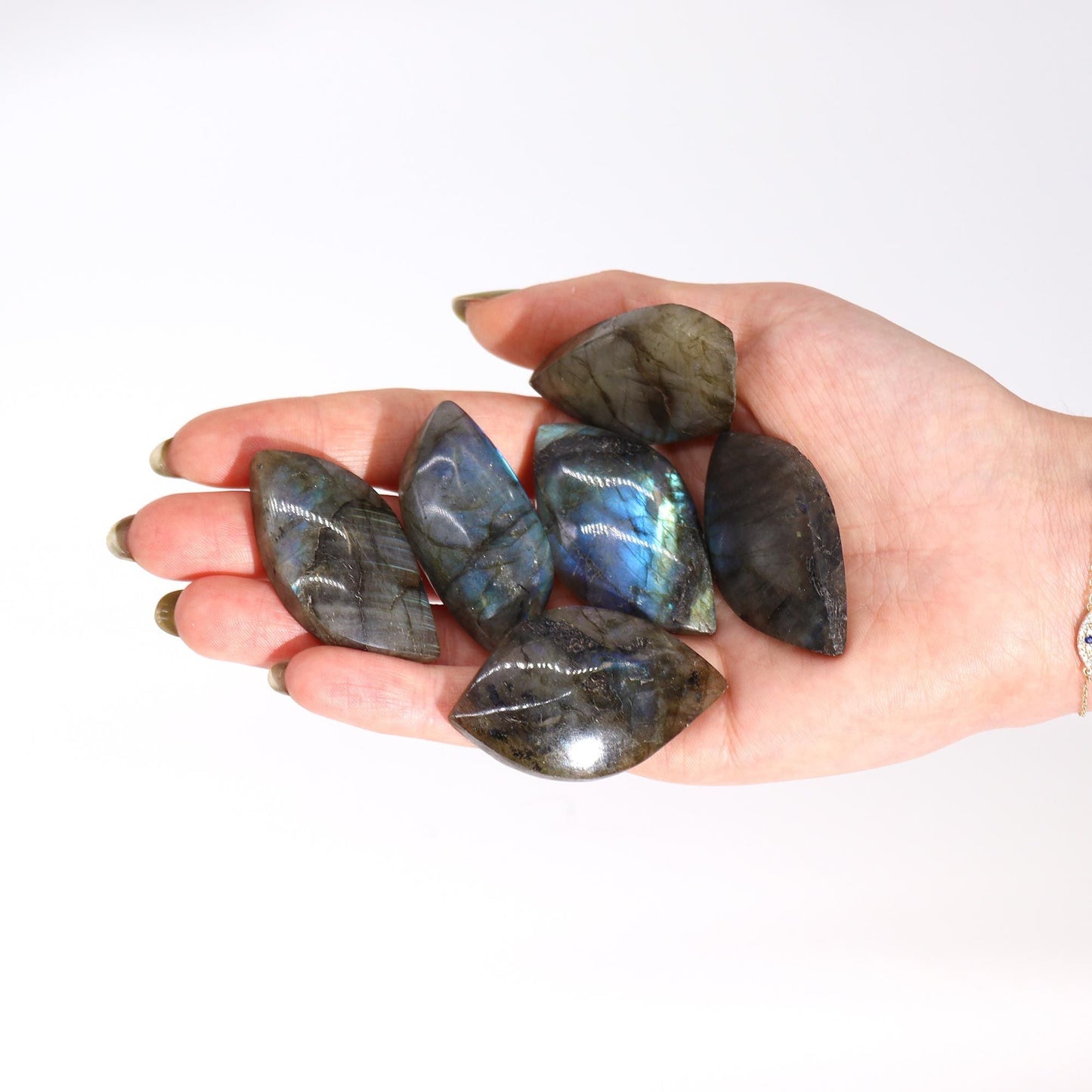 Madagascar Labradorite Leaf Stone - Luna Temple