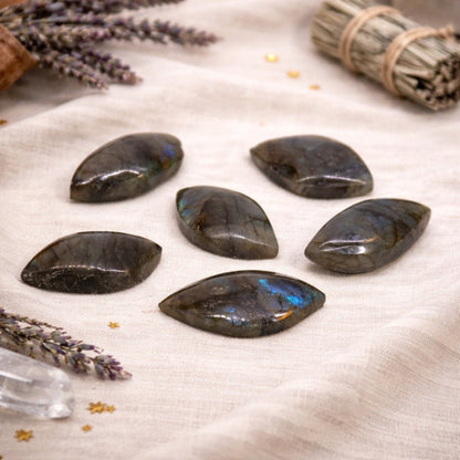Madagascar Labradorite Leaf Stone - Luna Temple