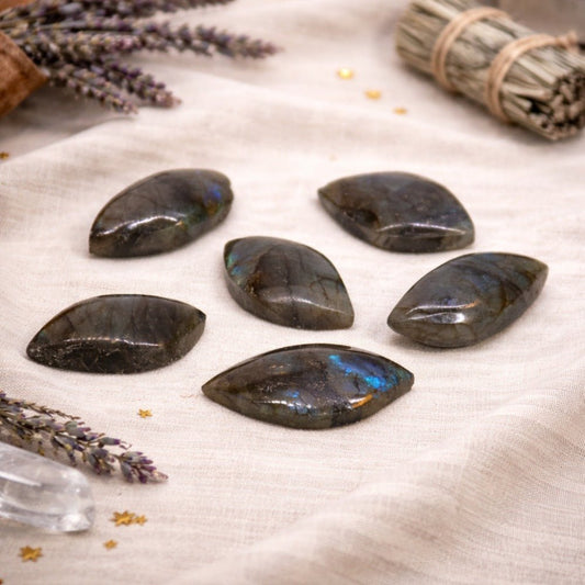 Madagascar Labradorite Leaf Stone - Luna Temple
