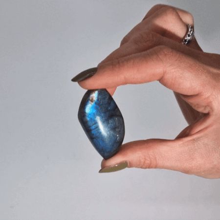 Madagascar Labradorite Leaf Stone - Luna Temple