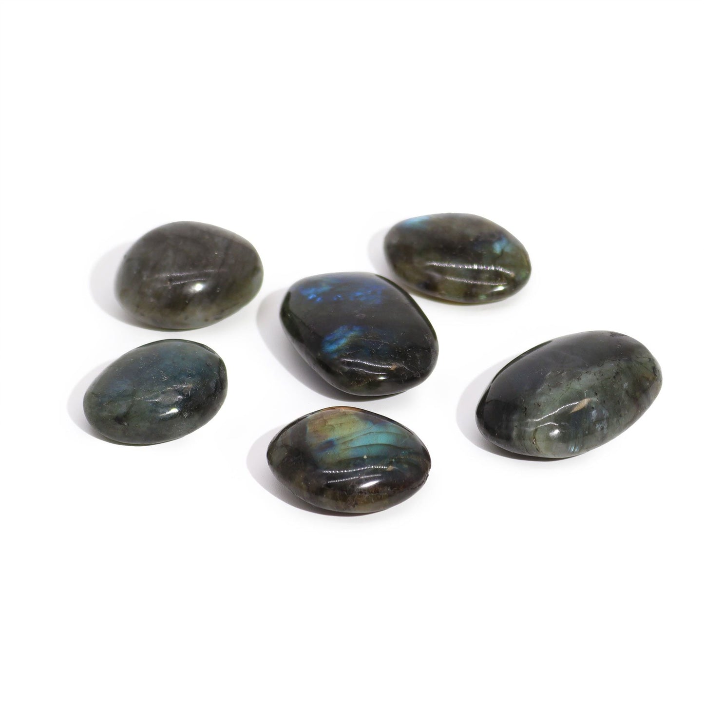 Madagascar Labradorite Palm Stone - Luna Temple