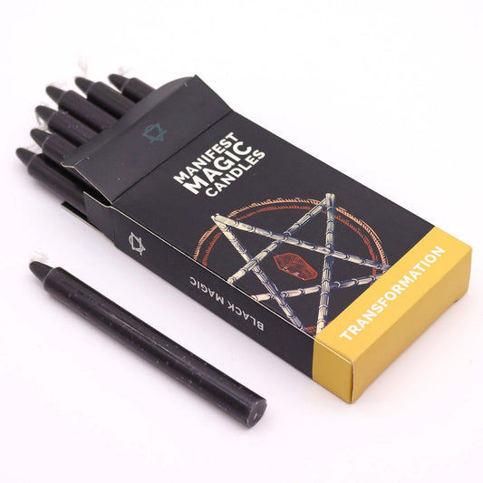 Magic Candles - Manifestation - Black - Pack of 12 - Luna Temple
