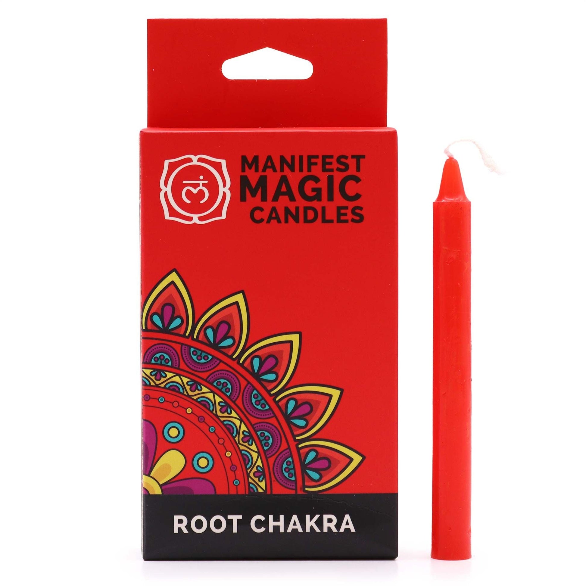 Magic Candles - Manifestation - Red - Root Chakra - Pack of 12 - Luna Temple