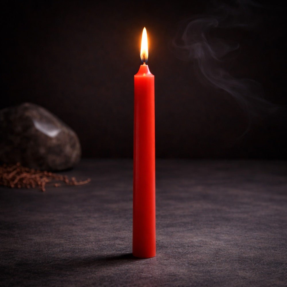 Magic Candles - Manifestation - Red - Root Chakra - Pack of 12 - Luna Temple
