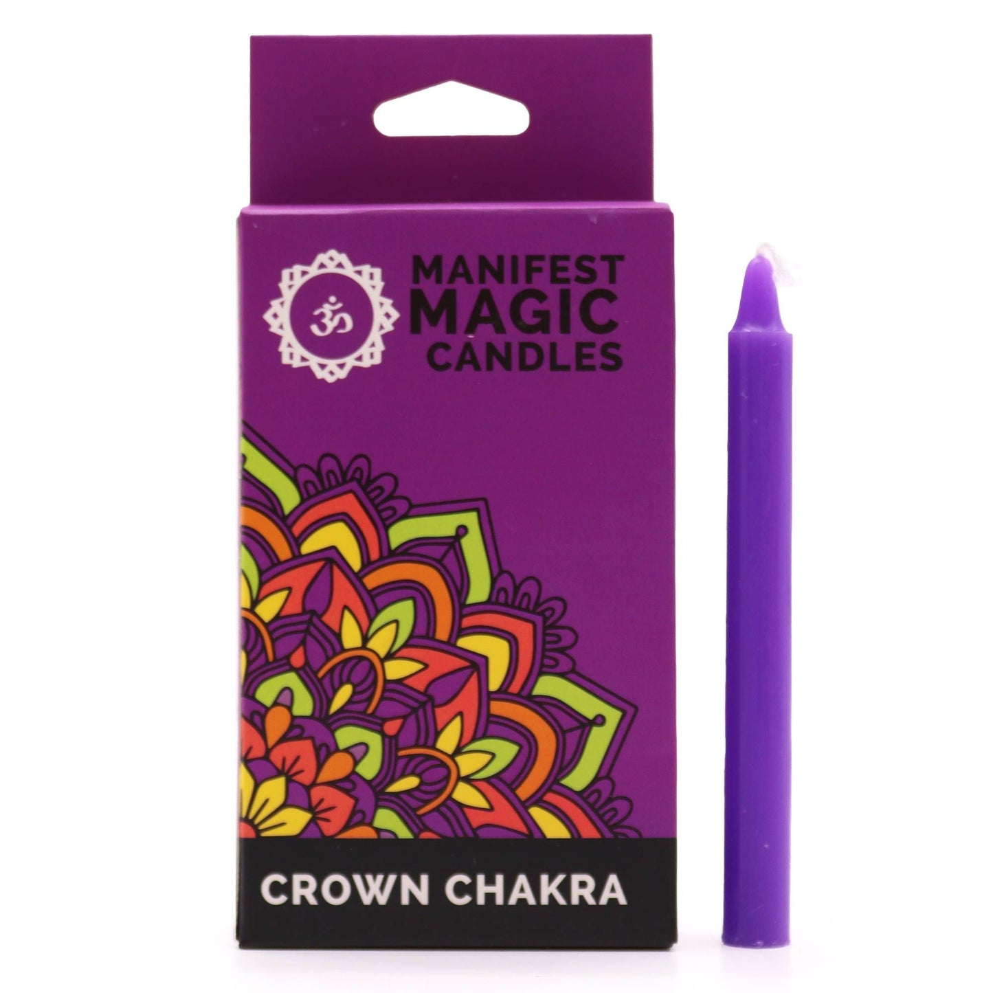 Magic Candles - Manifestation - Violet - Crown Chakra - Pack of 12 - Luna Temple