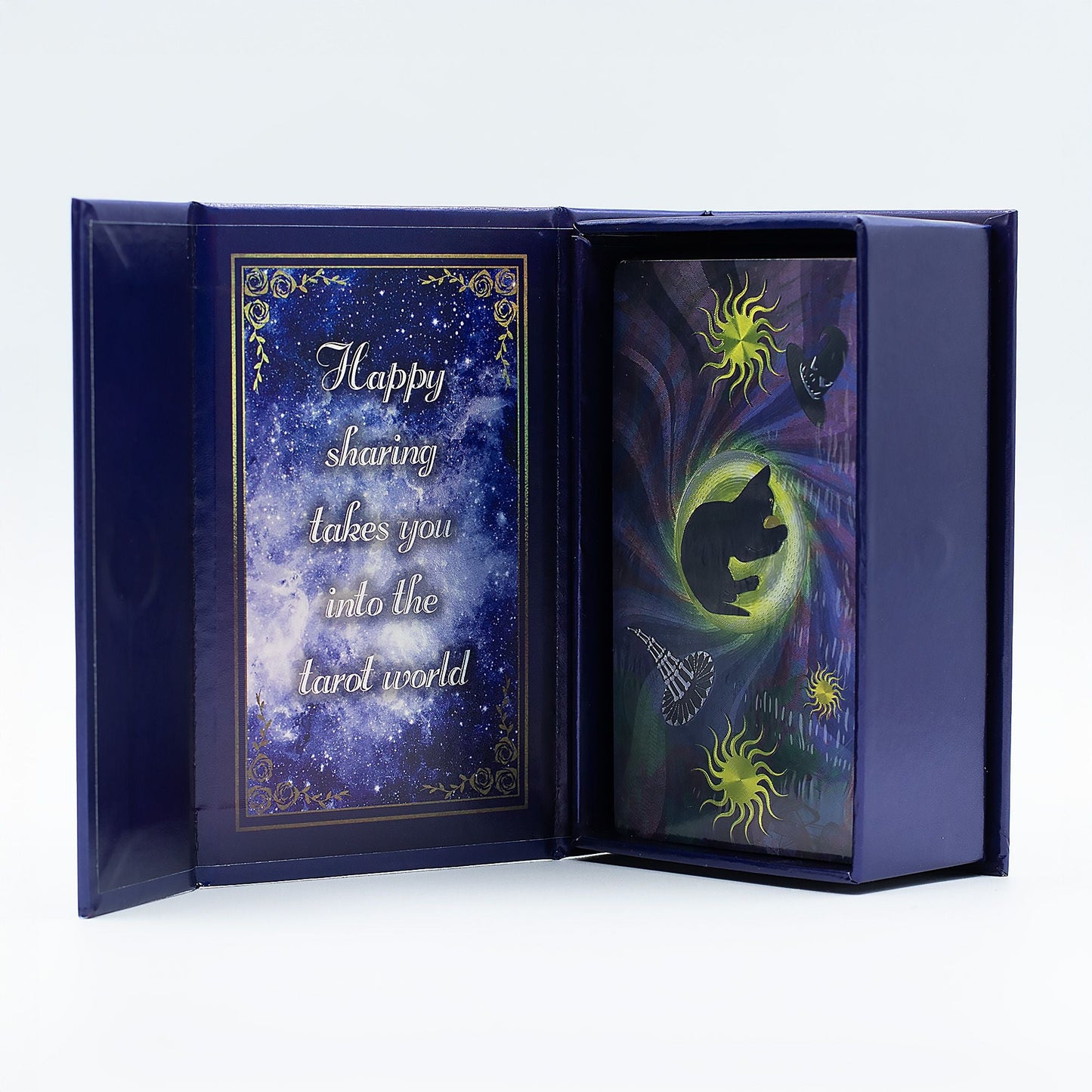 Purple Foil Tarot Card Set - Witch Tarot - with booklet - Luna Temple