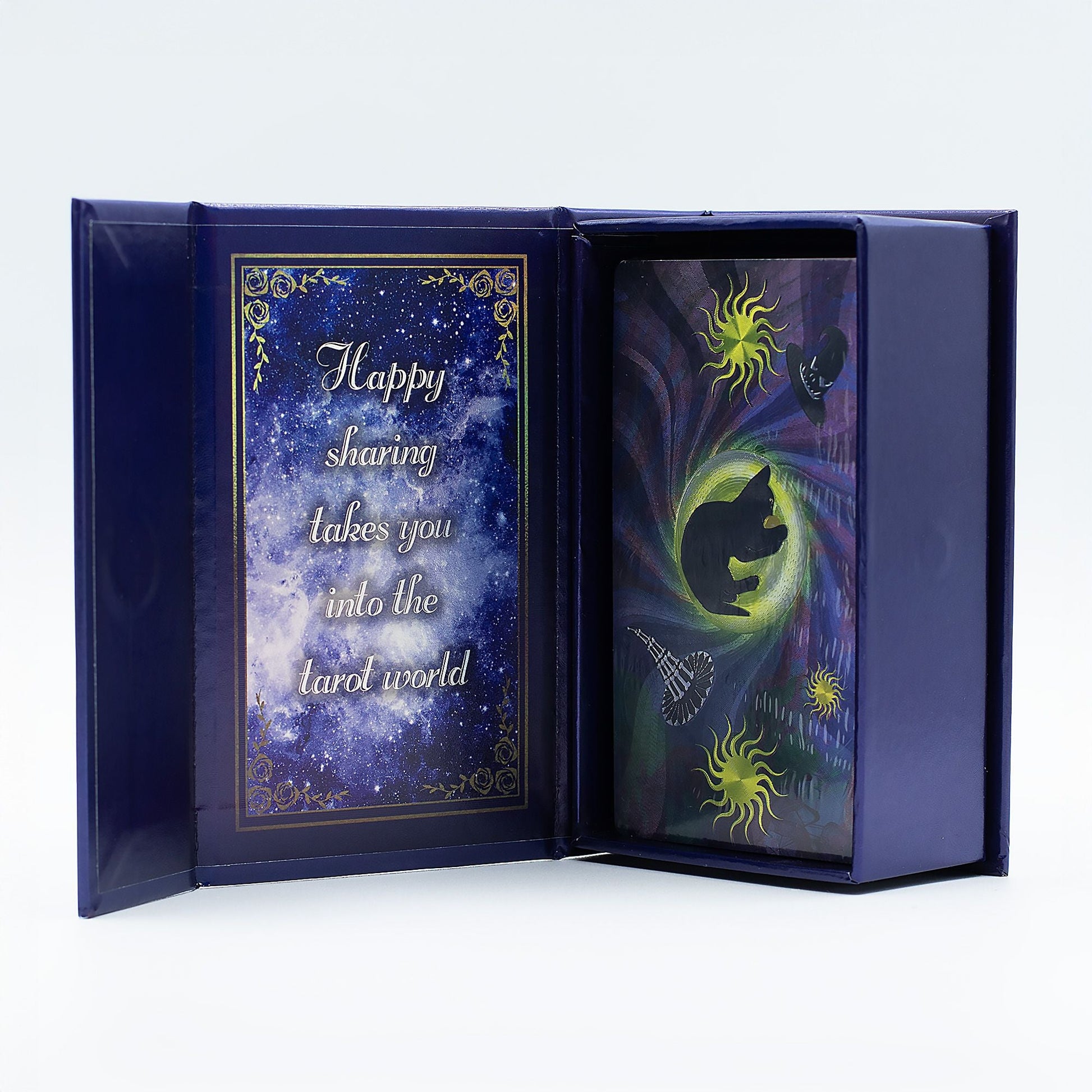 Purple Foil Tarot Card Set - Witch Tarot - with booklet - Luna Temple