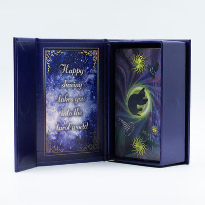 Purple Foil Tarot Card Set - Witch Tarot - with booklet - Luna Temple