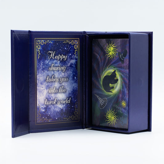 Purple Foil Tarot Card Set - Witch Tarot - with booklet - Luna Temple