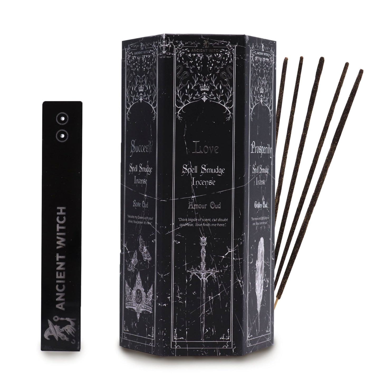 Pyramid Display Incense Set – Five Spell Scents - Luna Temple