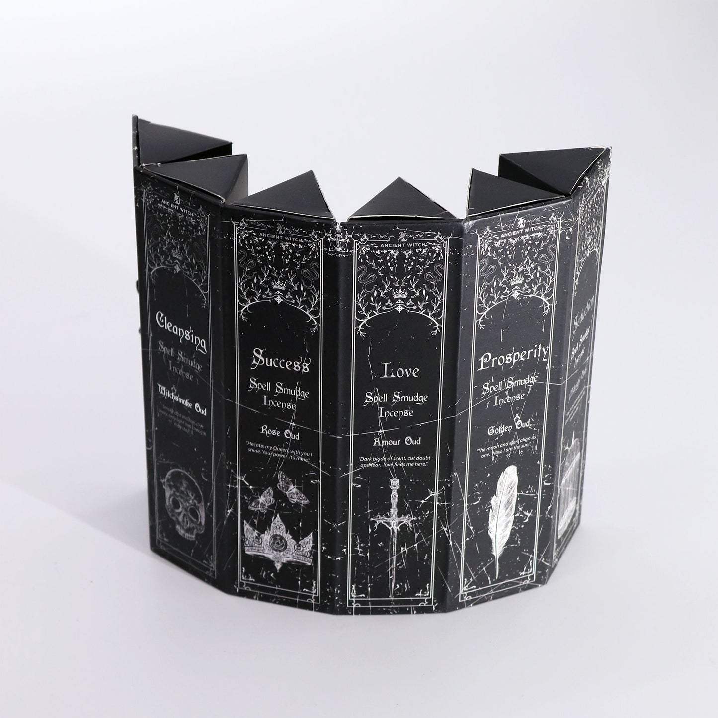 Pyramid Display Incense Set – Five Spell Scents - Luna Temple