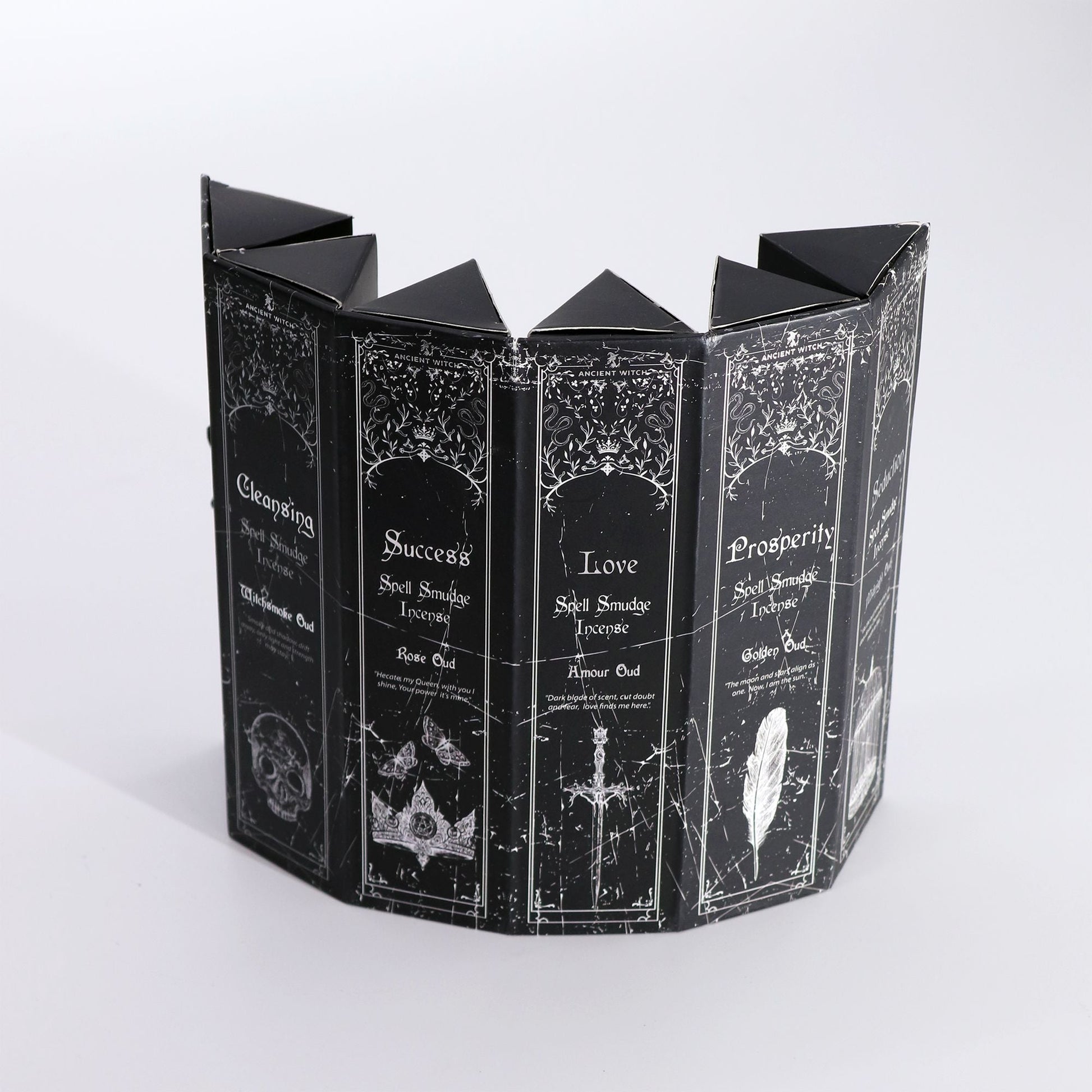 Pyramid Display Incense Set – Five Spell Scents - Luna Temple