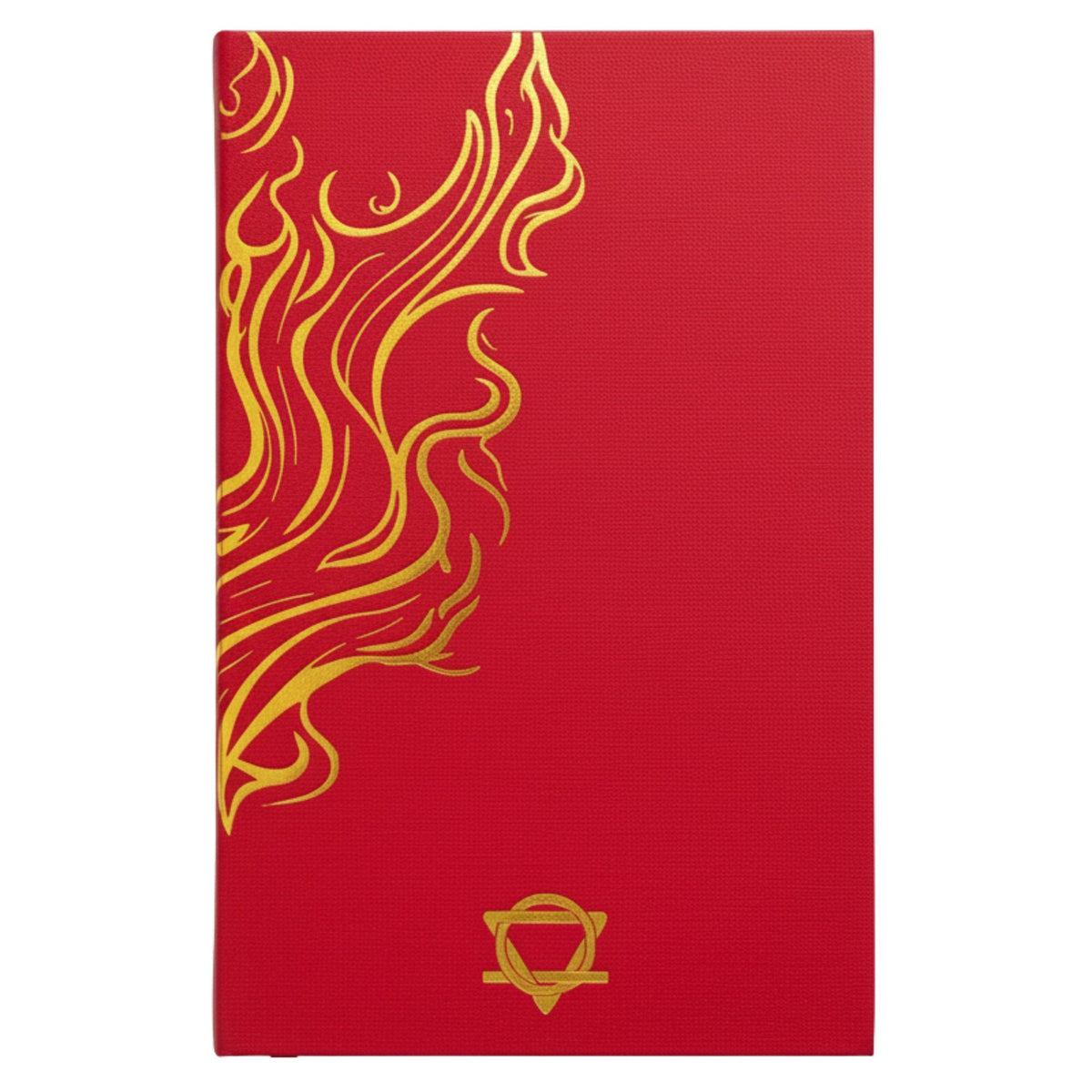 Red Wellness Journal - 120 pages - Golden Mandala and Lotus - Luna Temple