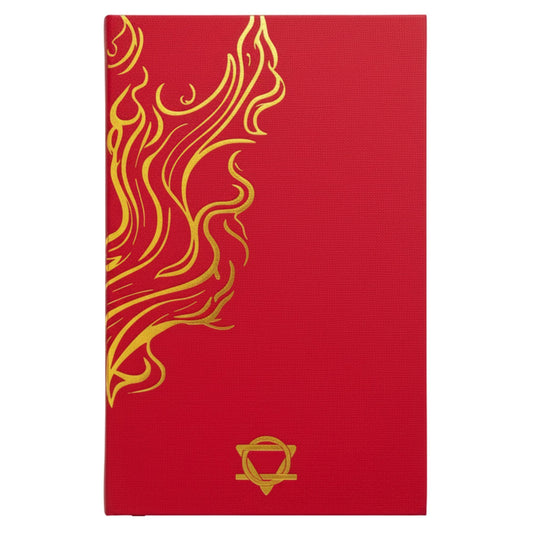 Red Wellness Journal - 120 pages - Golden Mandala and Lotus - Luna Temple