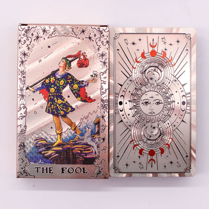 Rose Gold Foil Tarot Card Set - Moon Phase - with booklet - Luna Temple