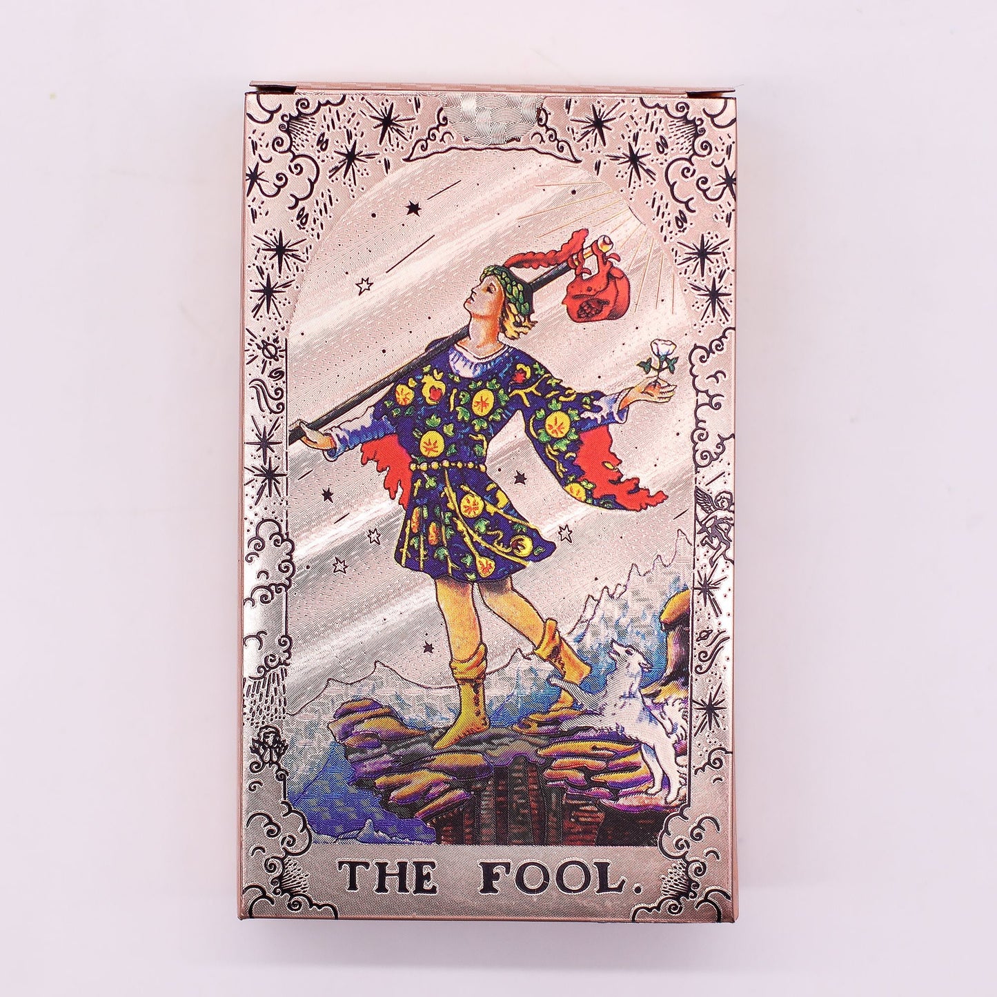 Rose Gold Foil Tarot Card Set - Moon Phase - with booklet - Luna Temple