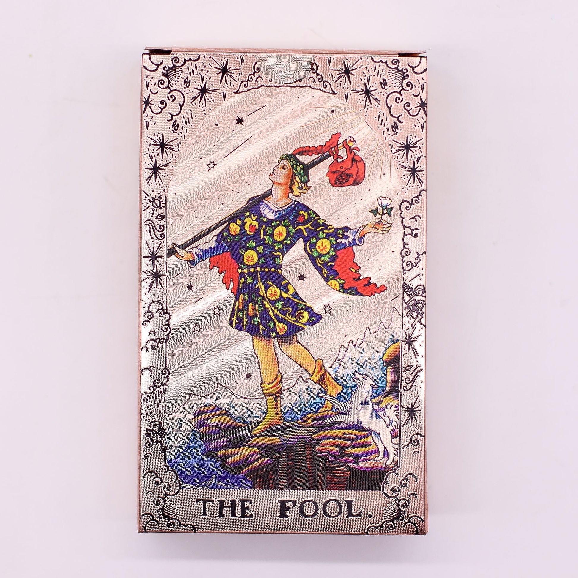 Rose Gold Foil Tarot Card Set - Moon Phase - with booklet - Luna Temple