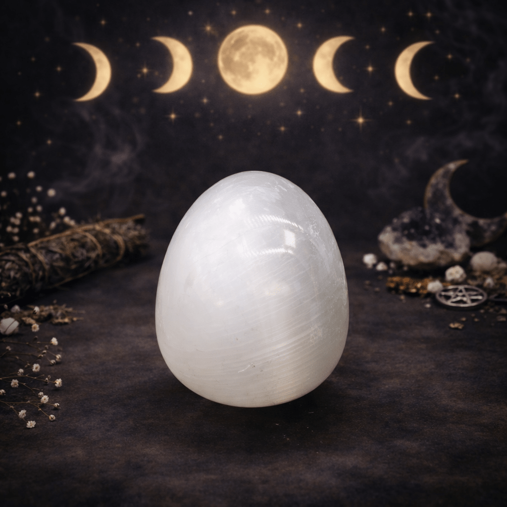 Selenite Egg - Luna Temple
