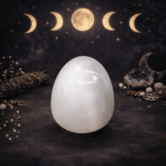 Selenite Egg - Luna Temple