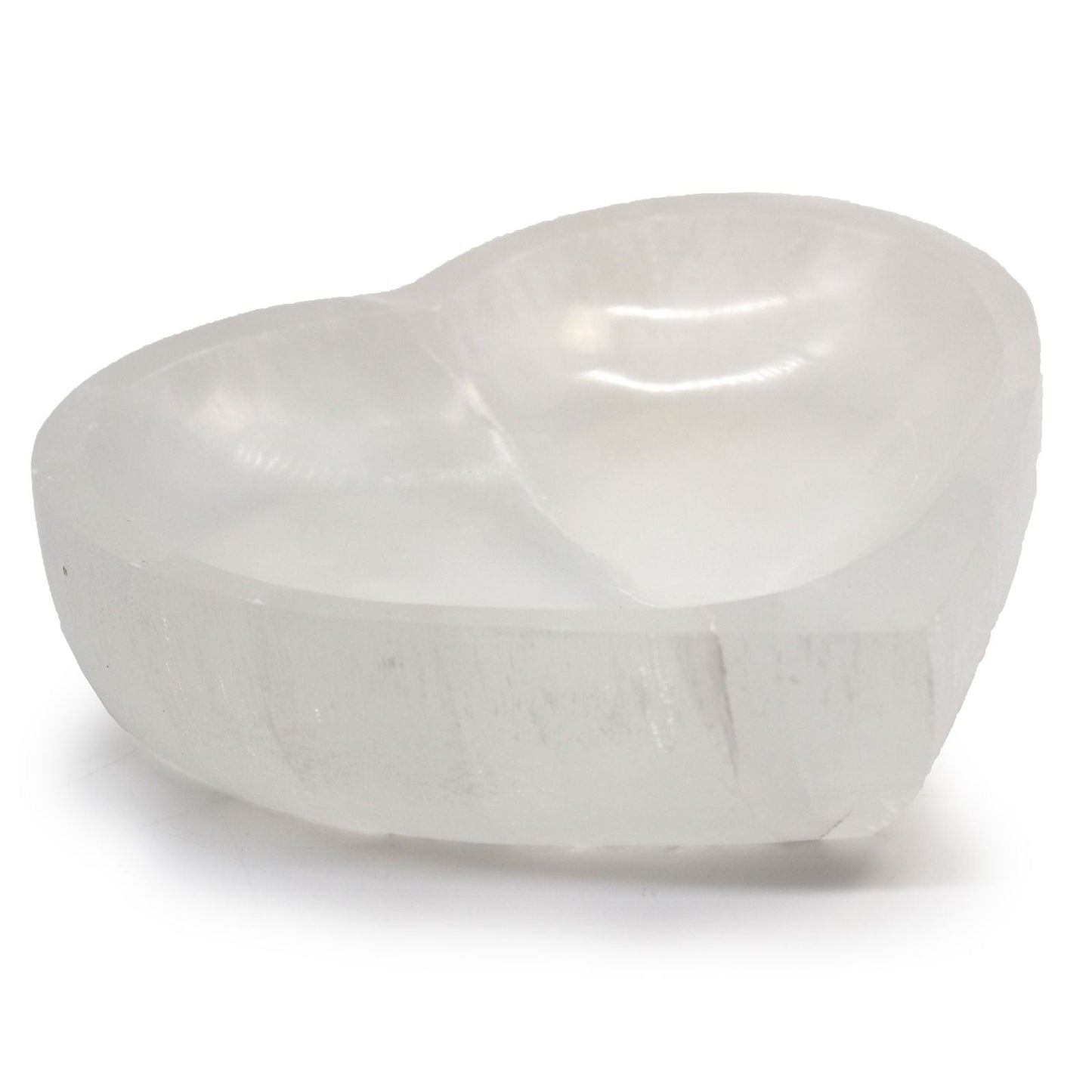 Selenite Heart Bowl - 15cm - Luna Temple