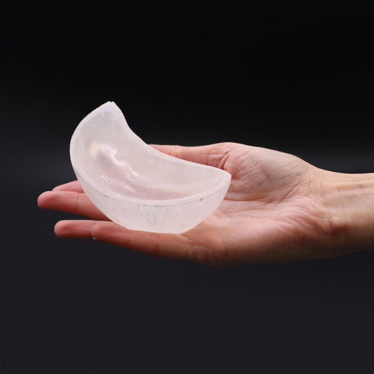 Selenite Moon Bowl - 10cm - Luna Temple