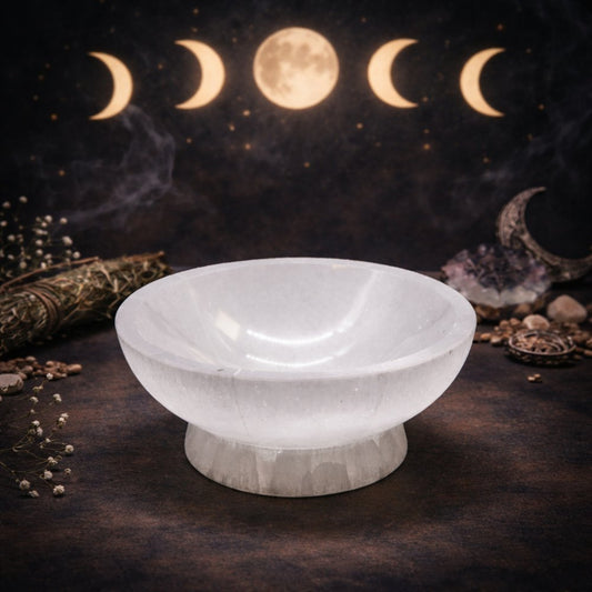 Selenite Ritual Bowl - 10cm - Luna Temple