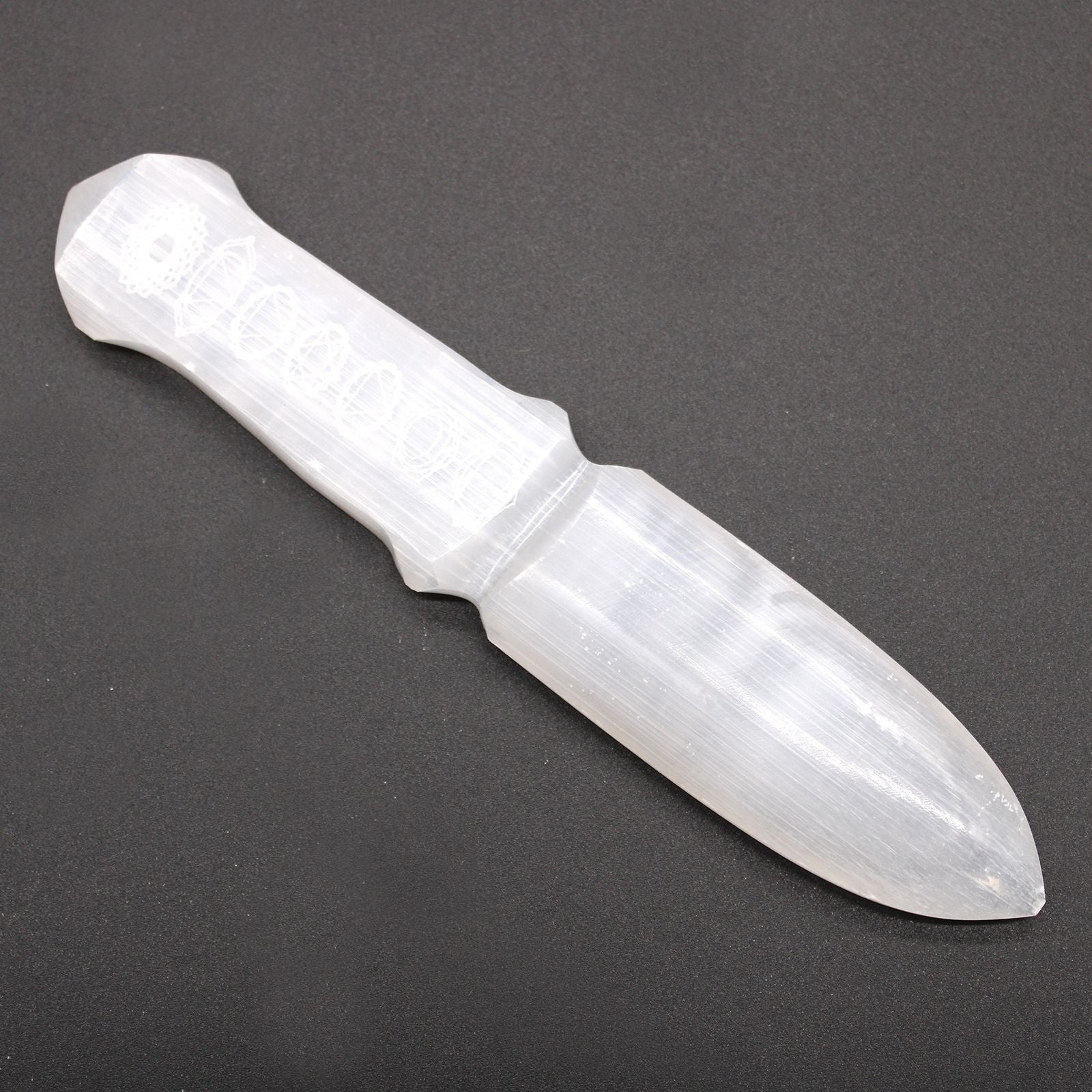 Selenite Ritual Knife - Chakra - Luna Temple
