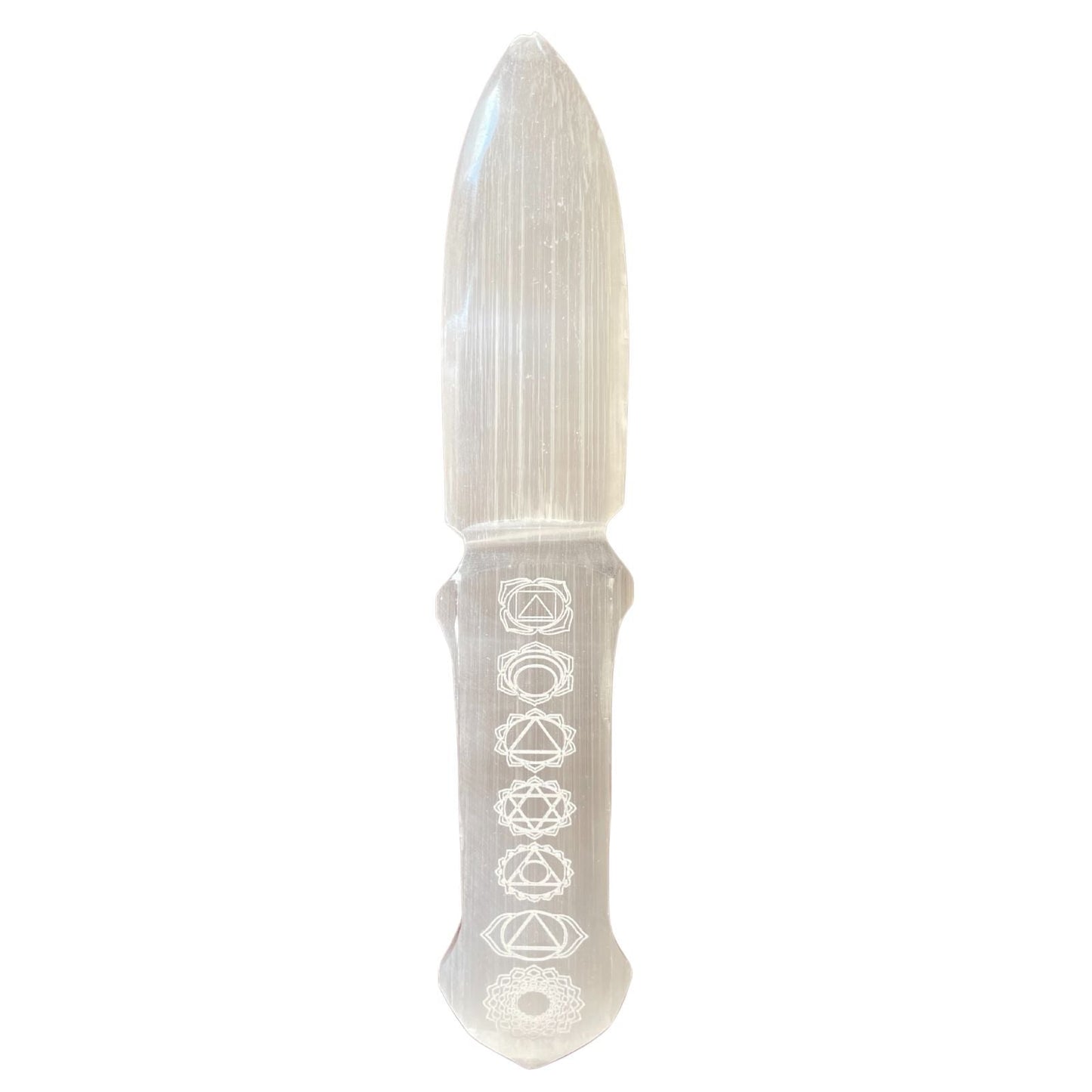 Selenite Ritual Knife - Chakra - Luna Temple