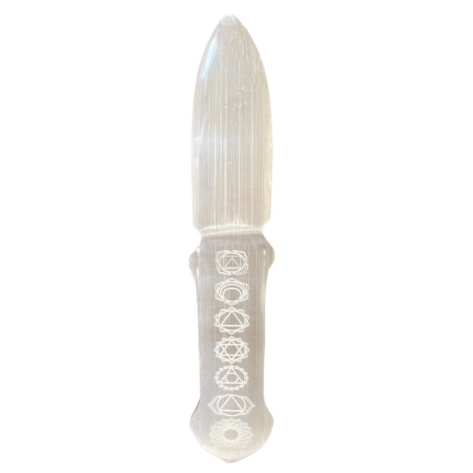 Selenite Ritual Knife - Chakra - Luna Temple