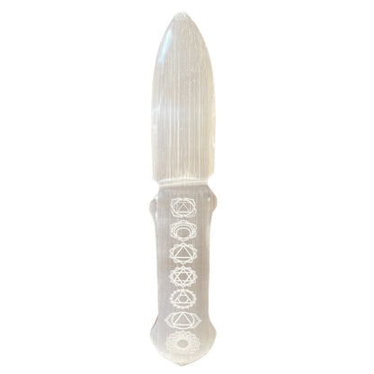 Selenite Ritual Knife - Chakra - Luna Temple