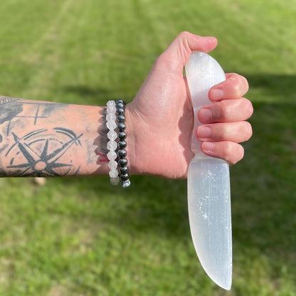 Selenite Ritual Knife - Classic - Luna Temple