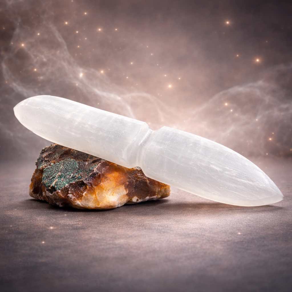 Selenite Ritual Knife - Classic - Luna Temple