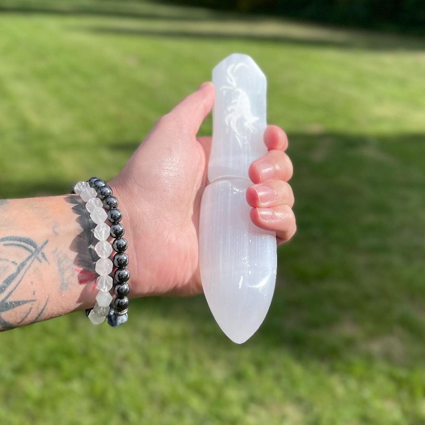 Selenite Ritual Knife - Letting go of the past - Luna Temple