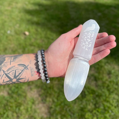 Selenite Ritual Knife - Releasing Bonds - Luna Temple