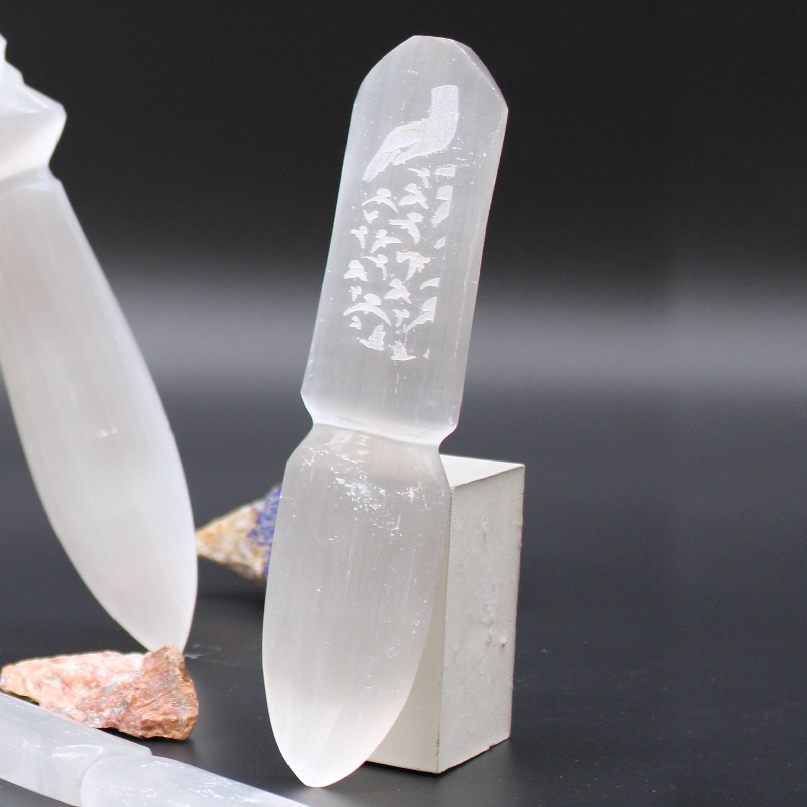 Selenite Ritual Knife - Releasing Bonds - Luna Temple