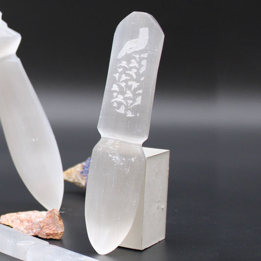 Selenite Ritual Knife - Releasing Bonds - Luna Temple