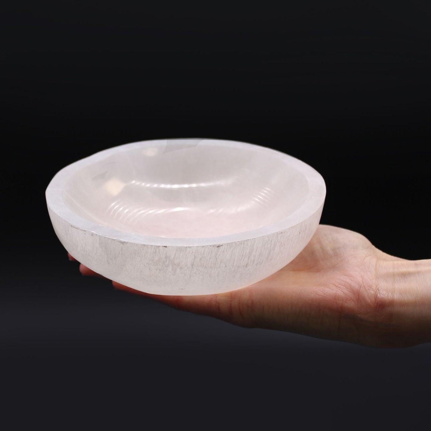 Selenite Round Bowl - 15cm - Luna Temple