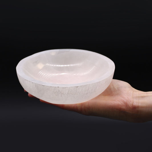 Selenite Round Bowl - 15cm - Luna Temple