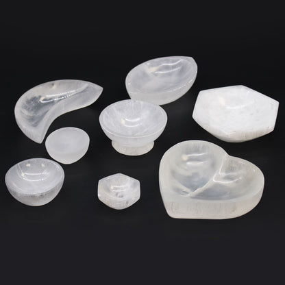 Selenite Round Bowl - 15cm - Luna Temple