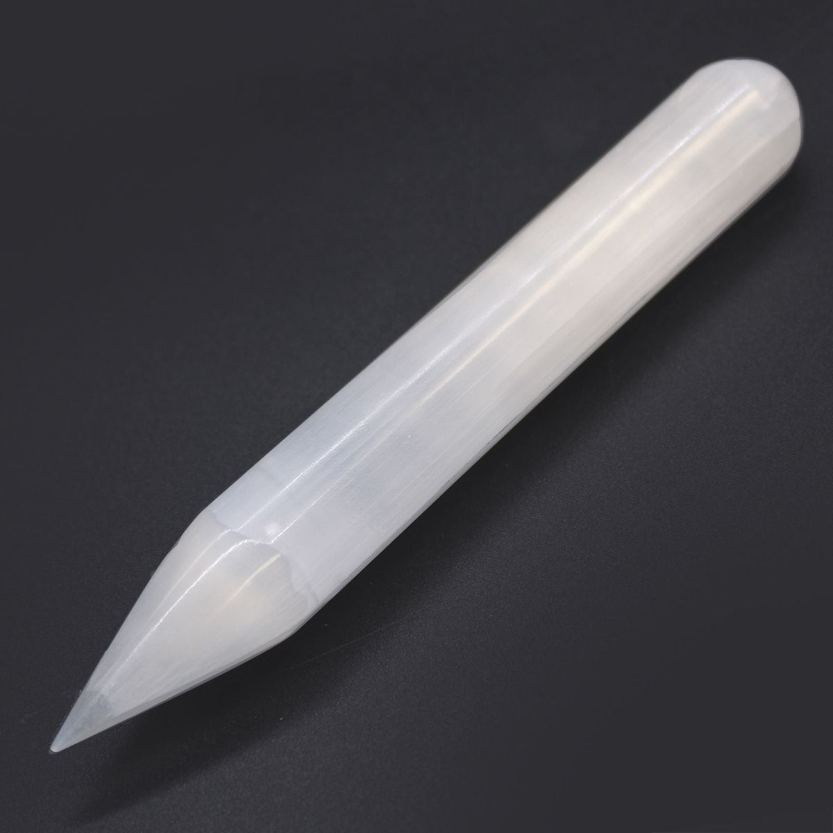Selenite Wand – Single Point - Luna Temple