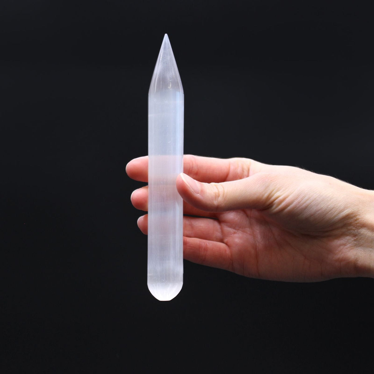 Selenite Wand – Single Point - Luna Temple