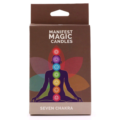 Seven Charkra Manifest Candles - Pack of 7 - Luna Temple