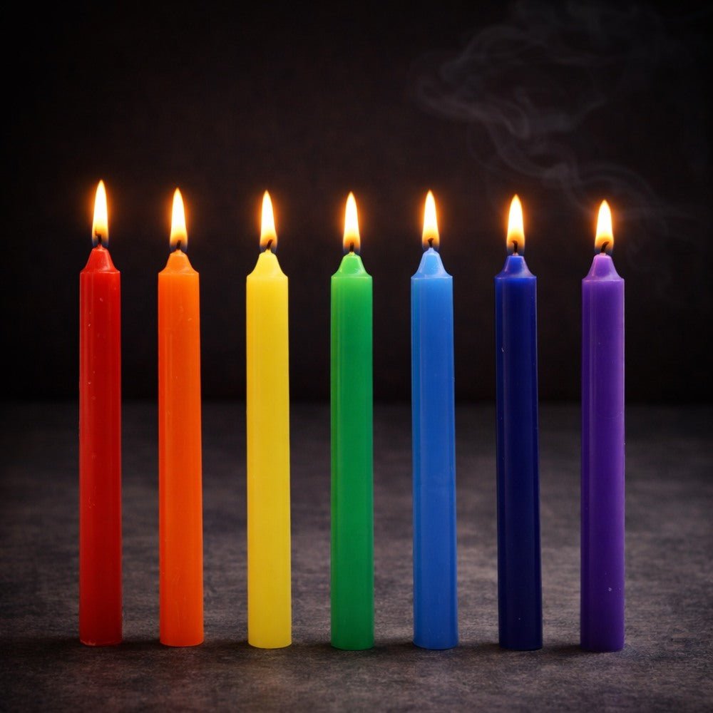 Seven Charkra Manifest Candles - Pack of 7 - Luna Temple