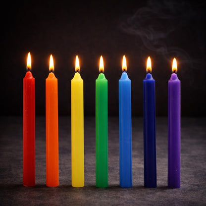Seven Charkra Manifest Candles - Pack of 7 - Luna Temple